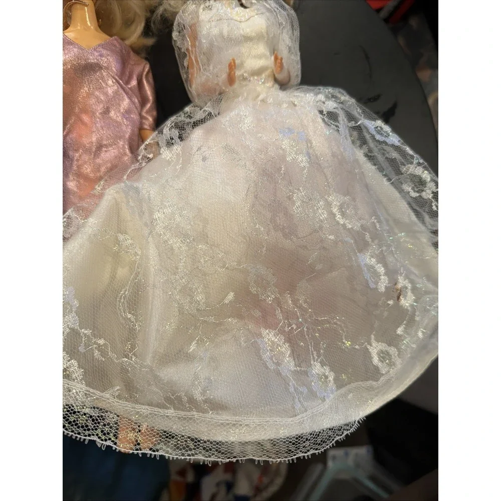 Vintage 1980s Doll Lot 1985 Hasbro Jem Jerrica & 1989 Wedding Fantasy Barbie
